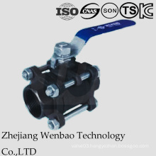 Carbon Steel 3PC High Pressure Ball Valve with Female Thread